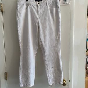 Tommy Hilfiger white ankle jeans 14.